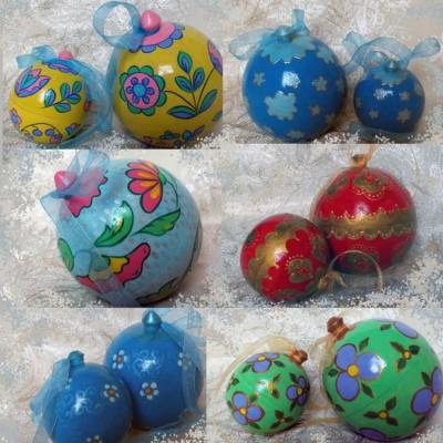 Christmas balls. Razumova Lidia