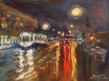 Night tram. Rakhmatulin Roman