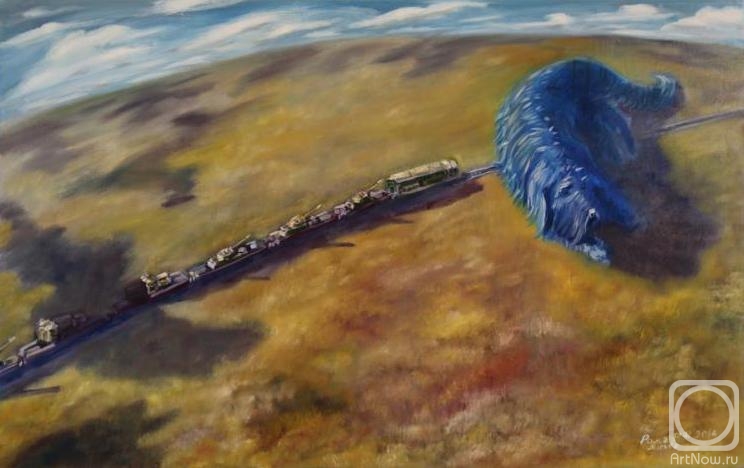 Rakhmatulin Roman. Disturbing dream of Blue Dog