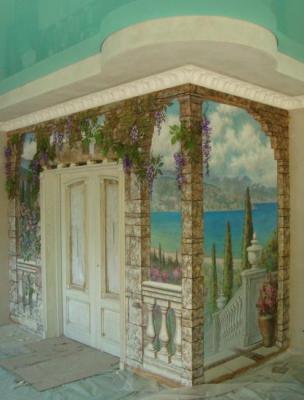 Decorative relief + painting