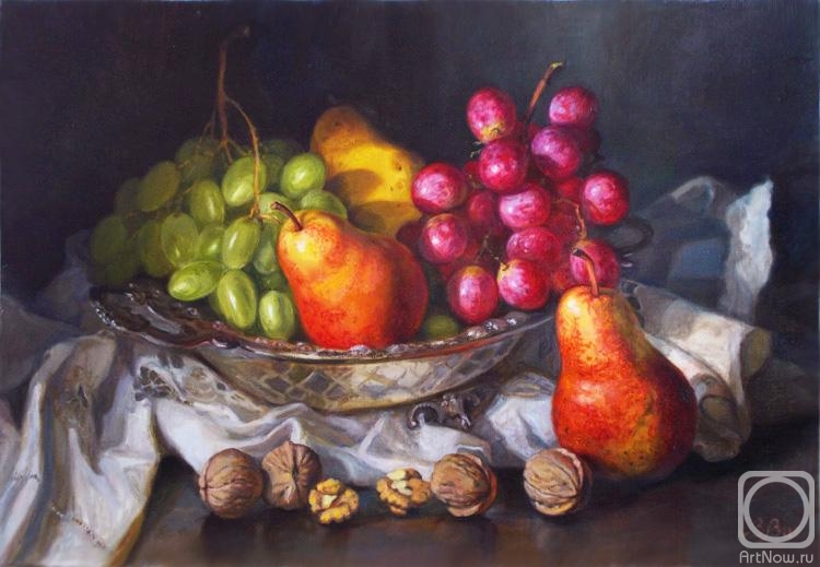 Shumakova Elena. Grapes, pears and nuts