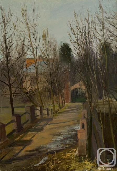 Seregin Sergey. A Cold Day in an Old Park. The Sergievka