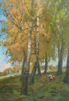The autumn birches. Rudin Petr
