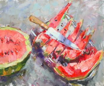 Stillife with watermelon-peel (After The Meal). Sukhkopluev Konstantin
