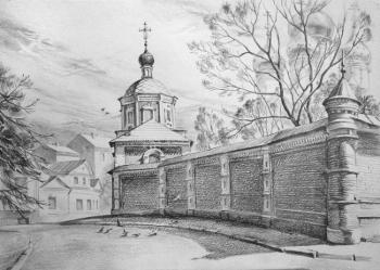 Second Zachatievsky Lane. Revived shrine. Bikashov Dimitrii