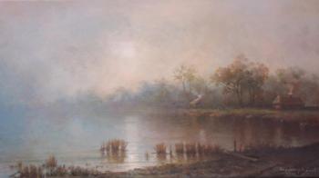 Fog over the lake. Braginsky Robert