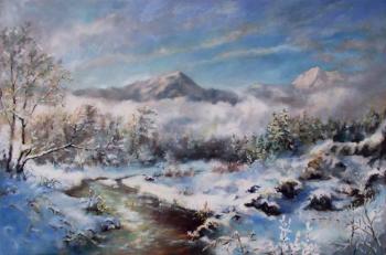Winter in the mountains. Denisov Vladimir