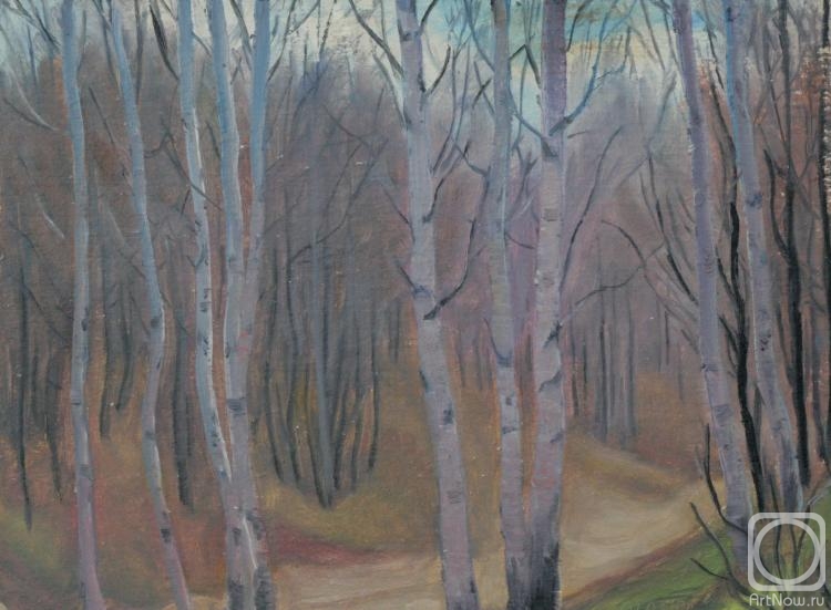 Klenov Valeriy. Birches (in the Moscow forest Park)