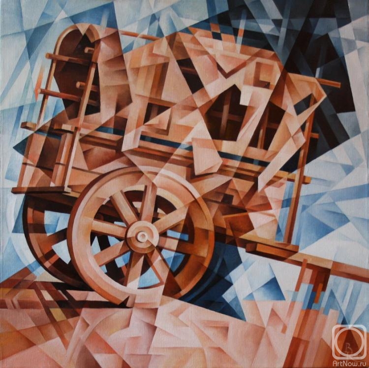 Krotkov Vassily. Bullock-Cart. Cubo-futurism