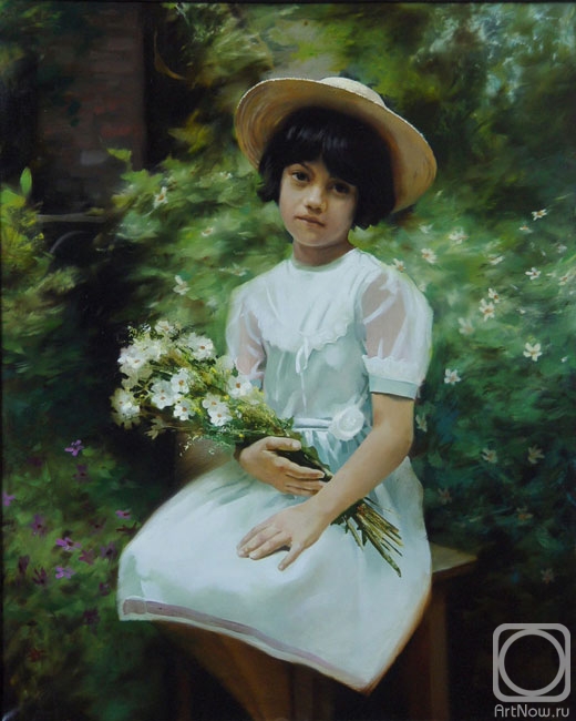 Golovin Alexey. Portrait of the little girl