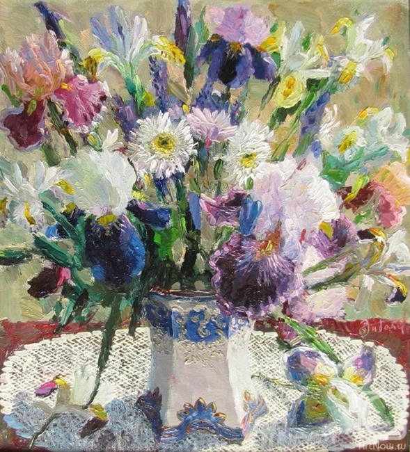 Zundalev Viktor. Bouquet of irises