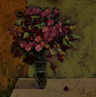 Bouquet with viburnum. Polyakov Arkady