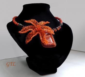 Necklace "Tiger Lily" (). Gulyaeva Tatiana