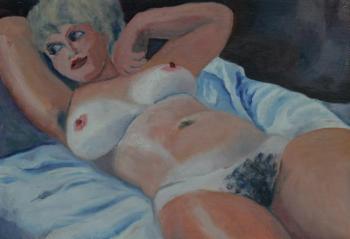 lying on a dark background (Femina). Klenov Valeriy