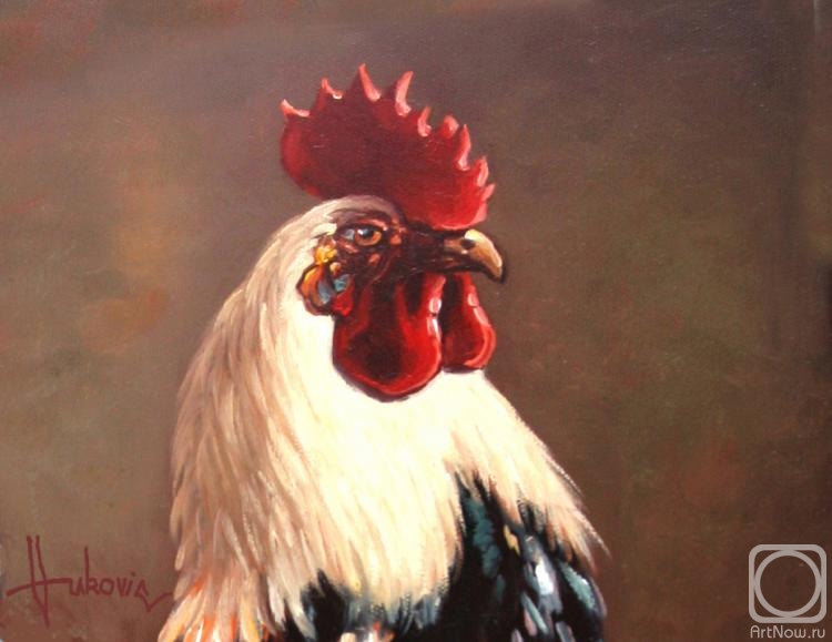 Vukovic Dusan. Rooster - portrait