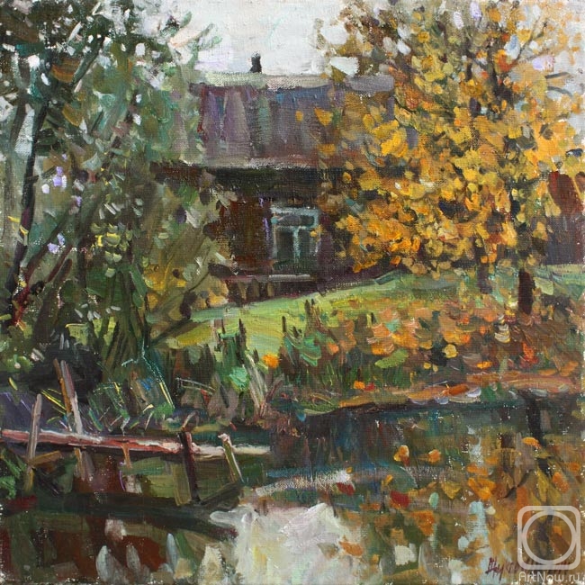 Zhukova Juliya. Autumn by the pond