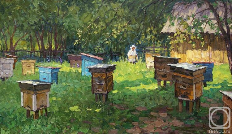 Vikov Andrej. In the apiary