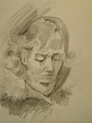 Five minutes sketch in the subway 27. Gerasimov Vladimir