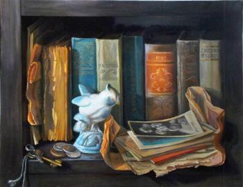 Shelf with books ( ). Shumakova Elena