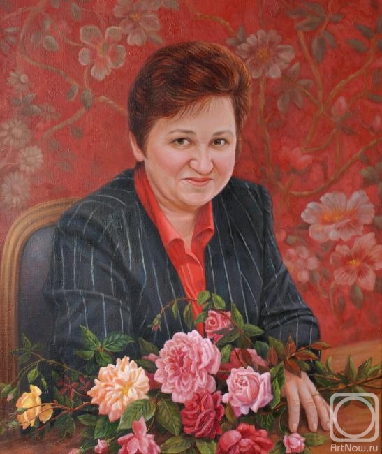 Sidorenko Shanna. Female portrait with roses