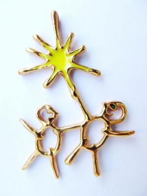Solar astronauts [sunnauts] (pendant) (Copyright Decoration). Ermakov Yurij