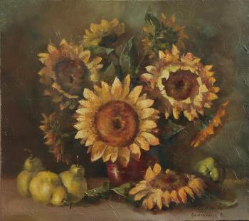 Sunflowers and pears. Zerrt Vadim