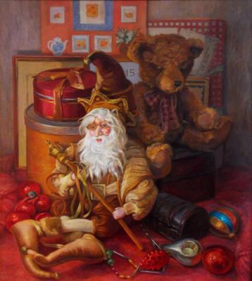 Bear and Santa Claus. Shumakova Elena