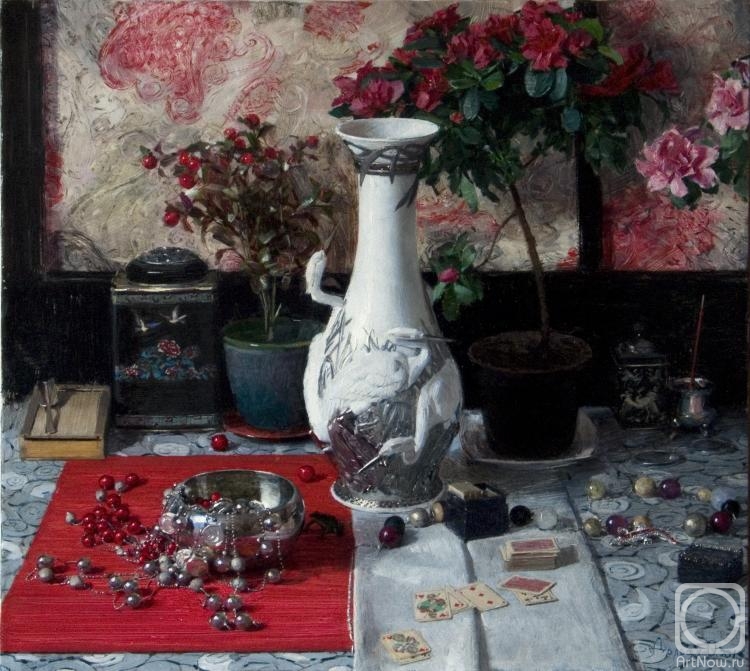 Dolgaya Olga. Still-life with vase