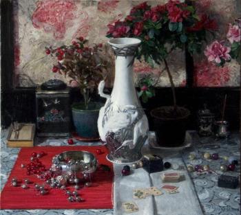 Still-life with vase (Lladro). Dolgaya Olga