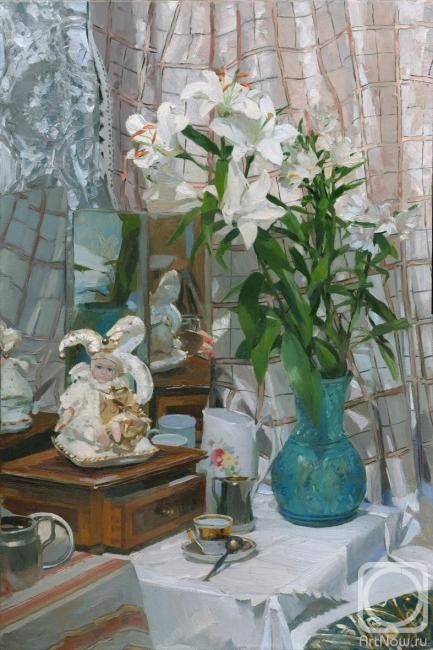 Dolgaya Olga. Still life with lilies
