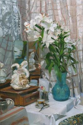 Still life with lilies. Dolgaya Olga