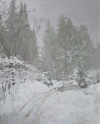 Winter forest to the skies. Dolgaya Olga