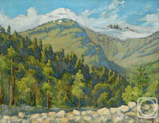Panov Igor. The Caucasian landscape with a kind to Elbrus