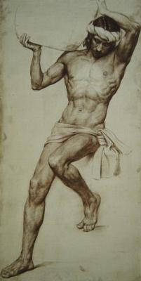 The young man with a basket