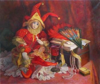 Harlequin in red. Shumakova Elena