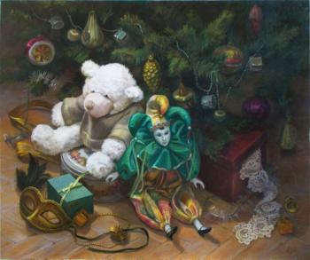 Toys under the Christmas tree. Shumakova Elena