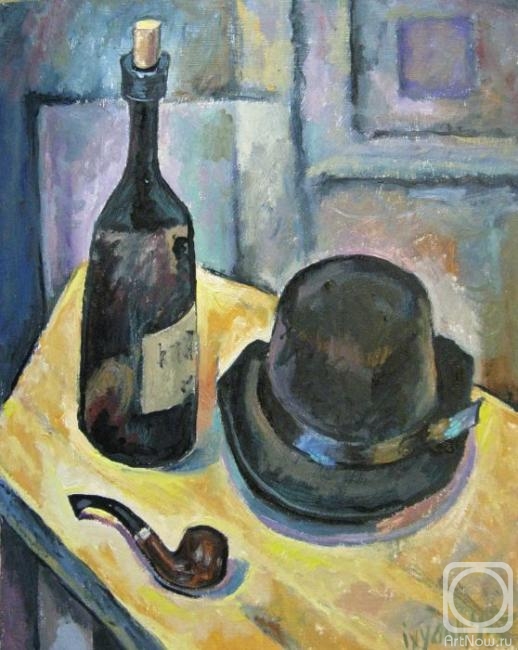 Ixygon Sergei. Hat, pipe and bottle