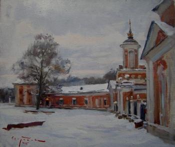Morning of the new year 2015. Part of Natalia Goncharova's estate in Yaropolets (). Sviridov Sergey