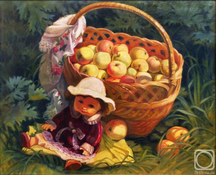 Shumakova Elena. Doll and basket