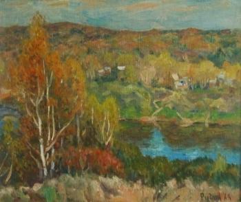 Autumn on the river. Rudin Petr