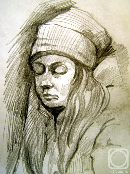 Gerasimov Vladimir. Five minutes sketch in the subway 31
