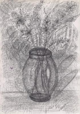 Flowers in a vase finest. Volchek Lika