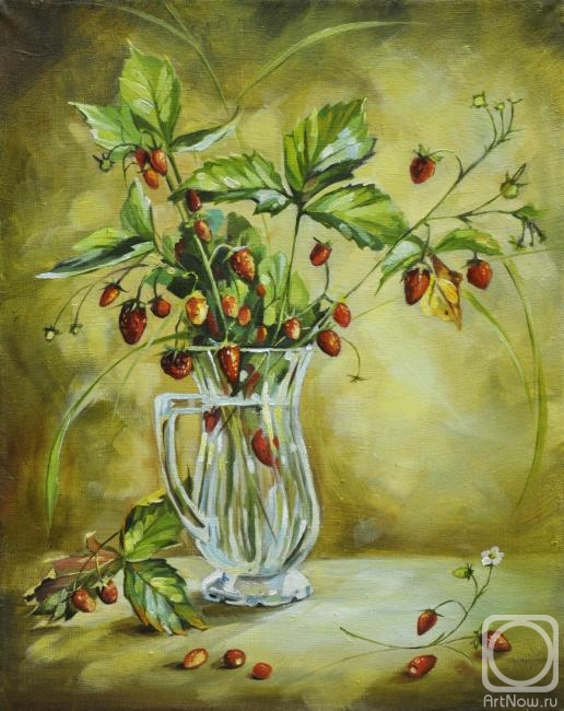 Komarovskaya Yelena. Strawberry bouquet