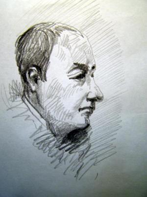Five minutes sketch in the subway 33. Gerasimov Vladimir