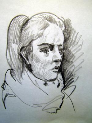 Five minutes sketch in the subway 35. Gerasimov Vladimir