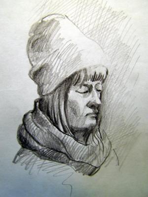 Sketch in the Metro 36. Gerasimov Vladimir
