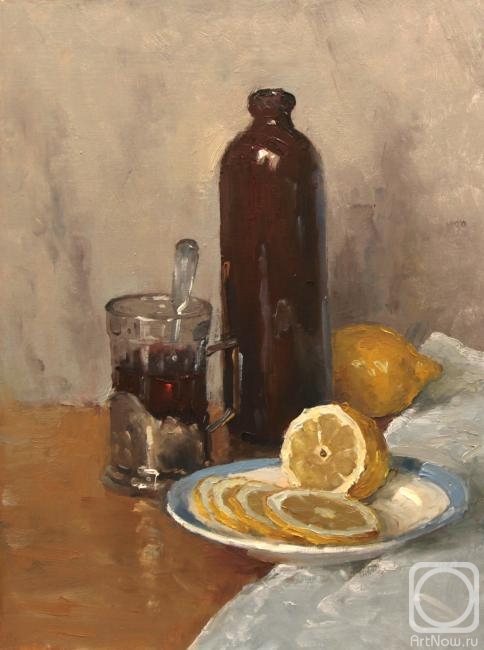 Alexandrovsky Alexander. Sill life with lemon