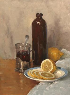 Sill life with lemon. Alexandrovsky Alexander