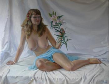 Nude with lily. Svyatchenkov Anton