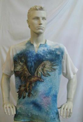 Shirt silk "in flight". Zarechnova Yulia